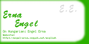 erna engel business card